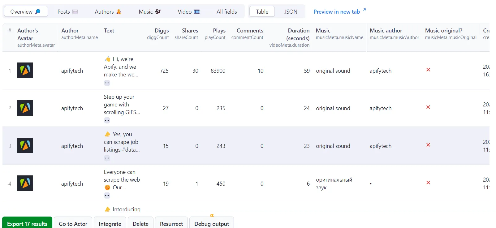 TikTok Profile Scraper