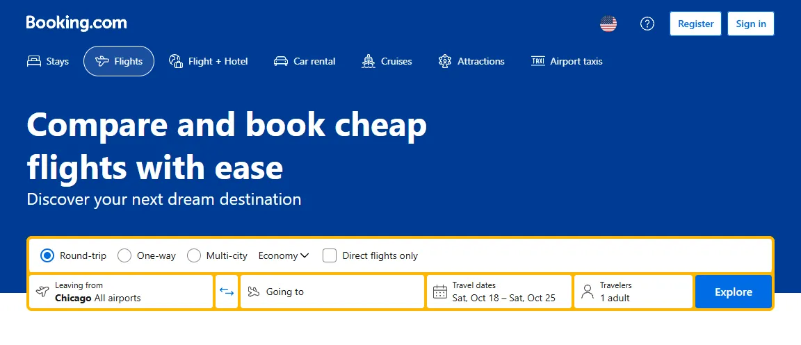 Booking Flights Scraper