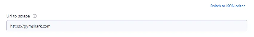 Apify input url