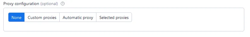 Apify input proxy