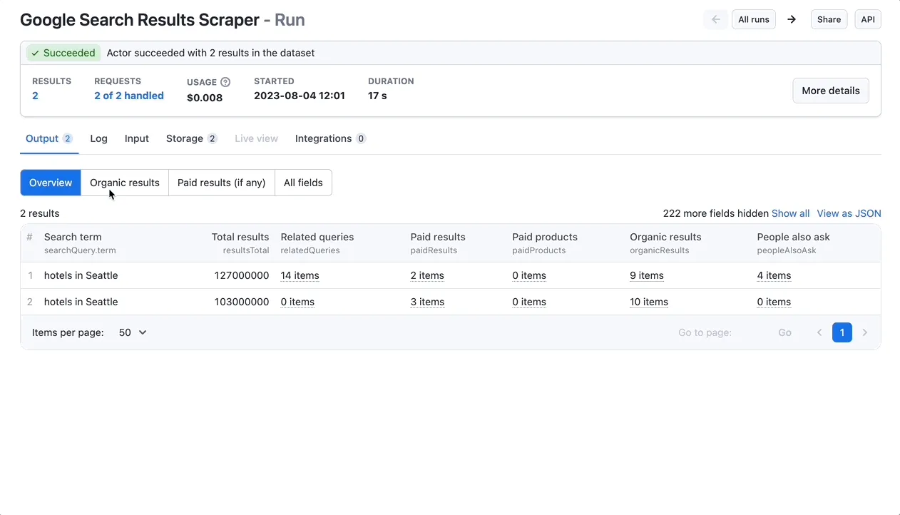 Google SERP API Scraper